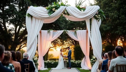 How to Choose the Perfect Wedding Arch Draping for Your Ceremony
